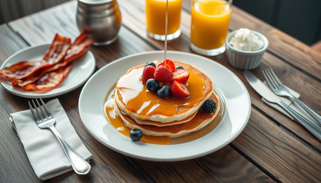 What to eat with pancakes for breakfast?